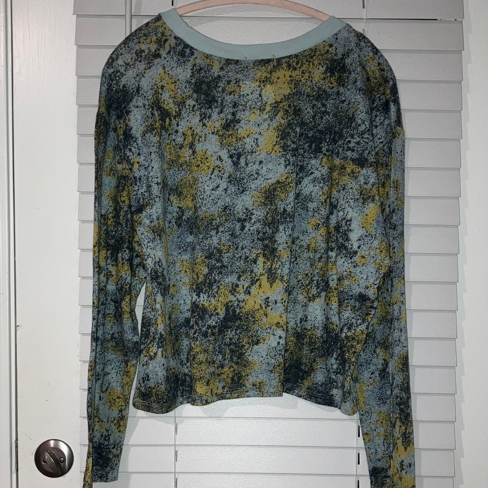 Alternative Blue and Yellow Long Sleeve Top - Picture 7 of 7